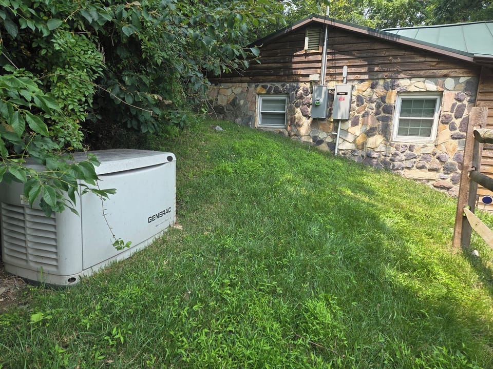 Whole house generator, we got you covered if powers goes out!