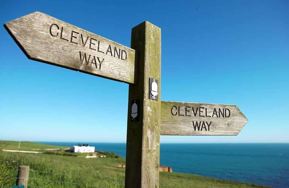 The Cleveland Way runs right by the lighthouse