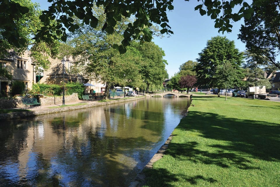 Bourton-on-the-Water, known as the 'Venice of the Cotswolds' as the River Windrush runs through the centre