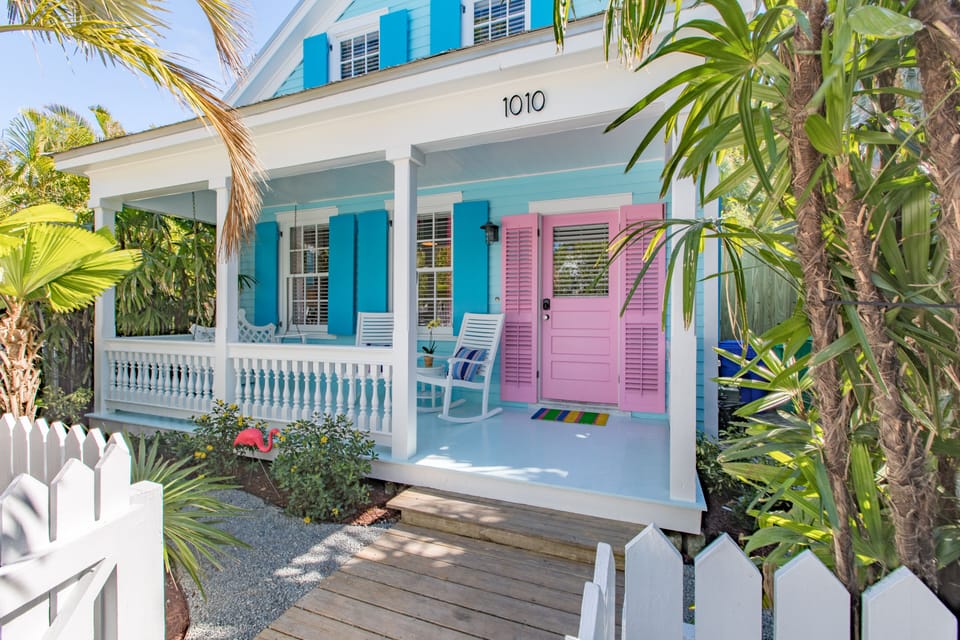 Peaceful front porch perfect for enjoying the evening breeze