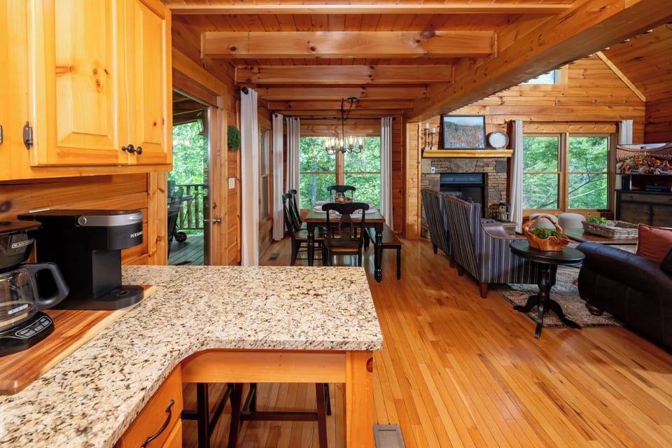 Bar Seating in Kitchen
