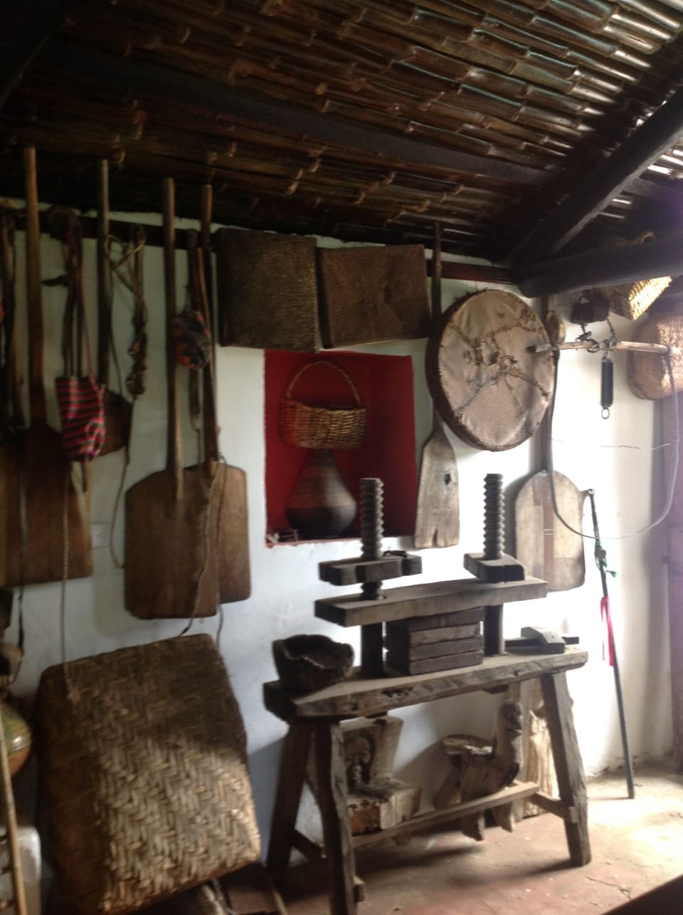 Museum with tools and antiques of the area in the old original farmhouse