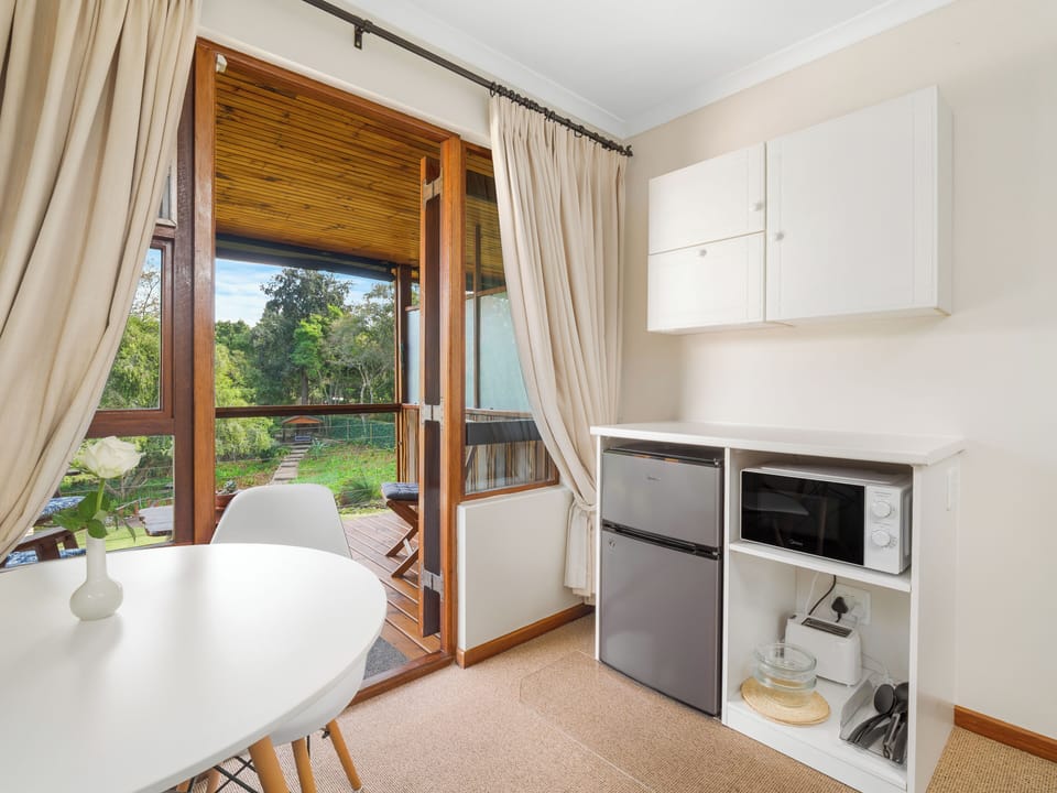 Comfort Triple Room, 1 Bedroom, Terrace, Pool View | Private kitchen | Coffee/tea maker, mini-fridge, microwave, electric kettle