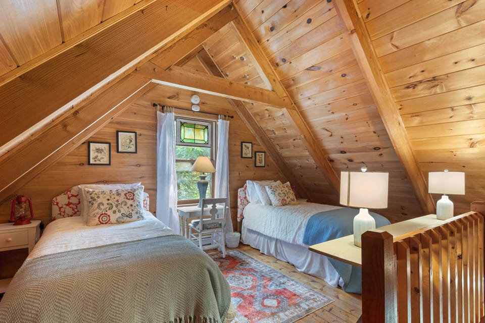 Two Twin Beds in the Loft Bedroom Opposite of the Queen Bed