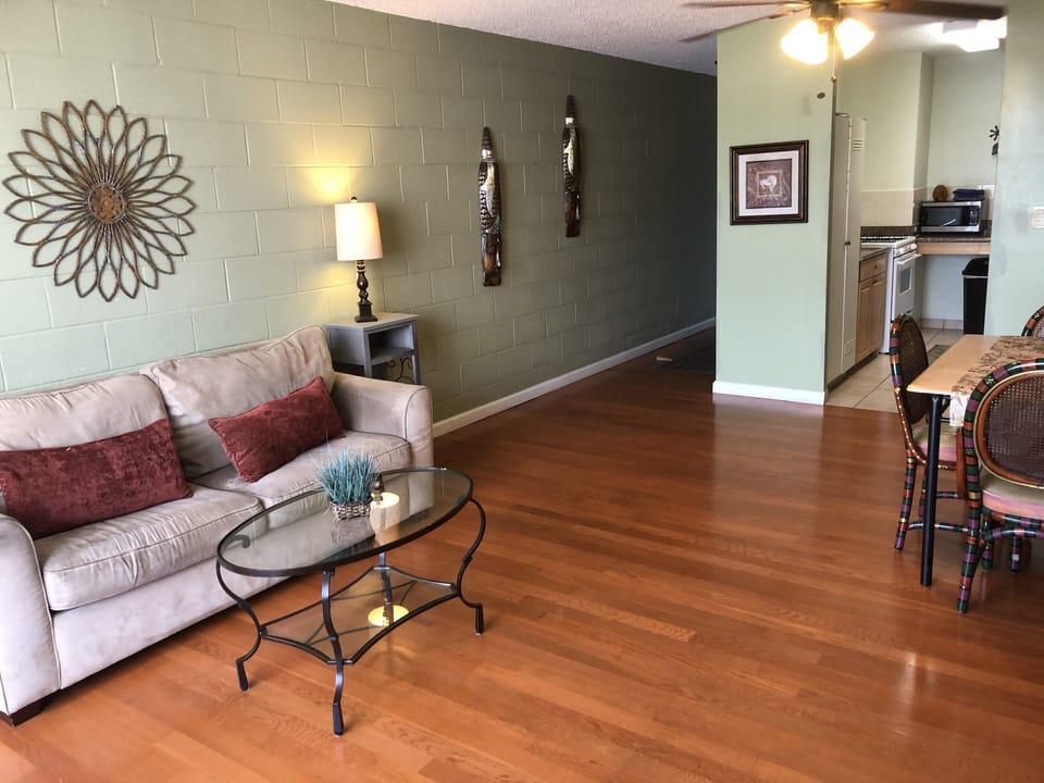 Living room showing the entrance