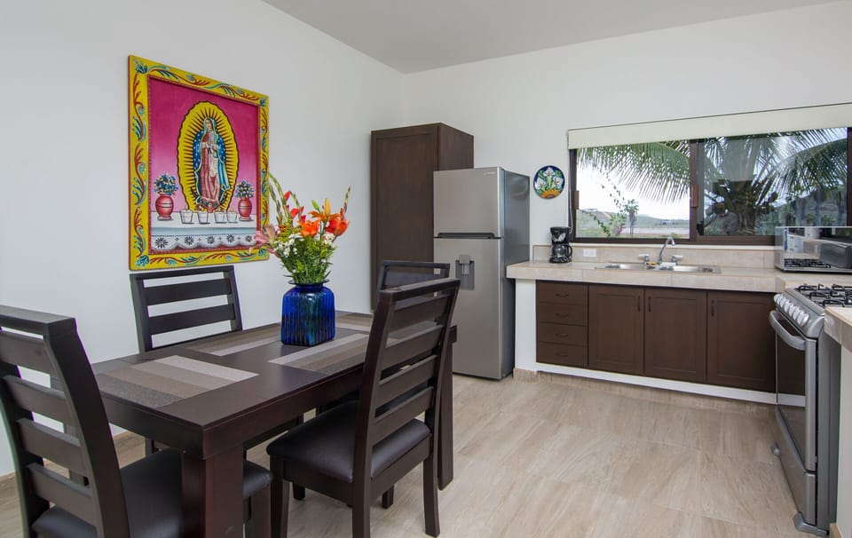 Kitchen area view casita
