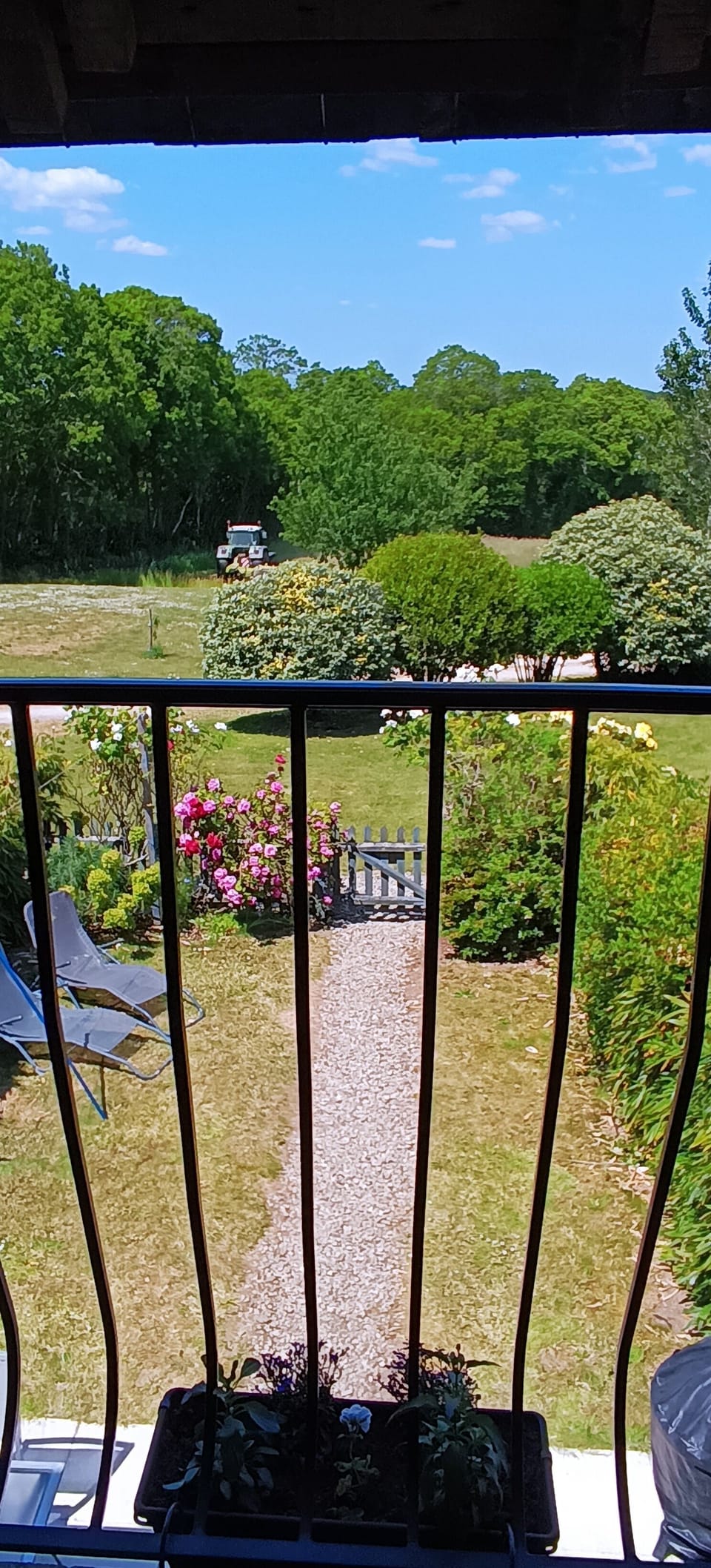 View of garden from bedroom 2 on the1st floor