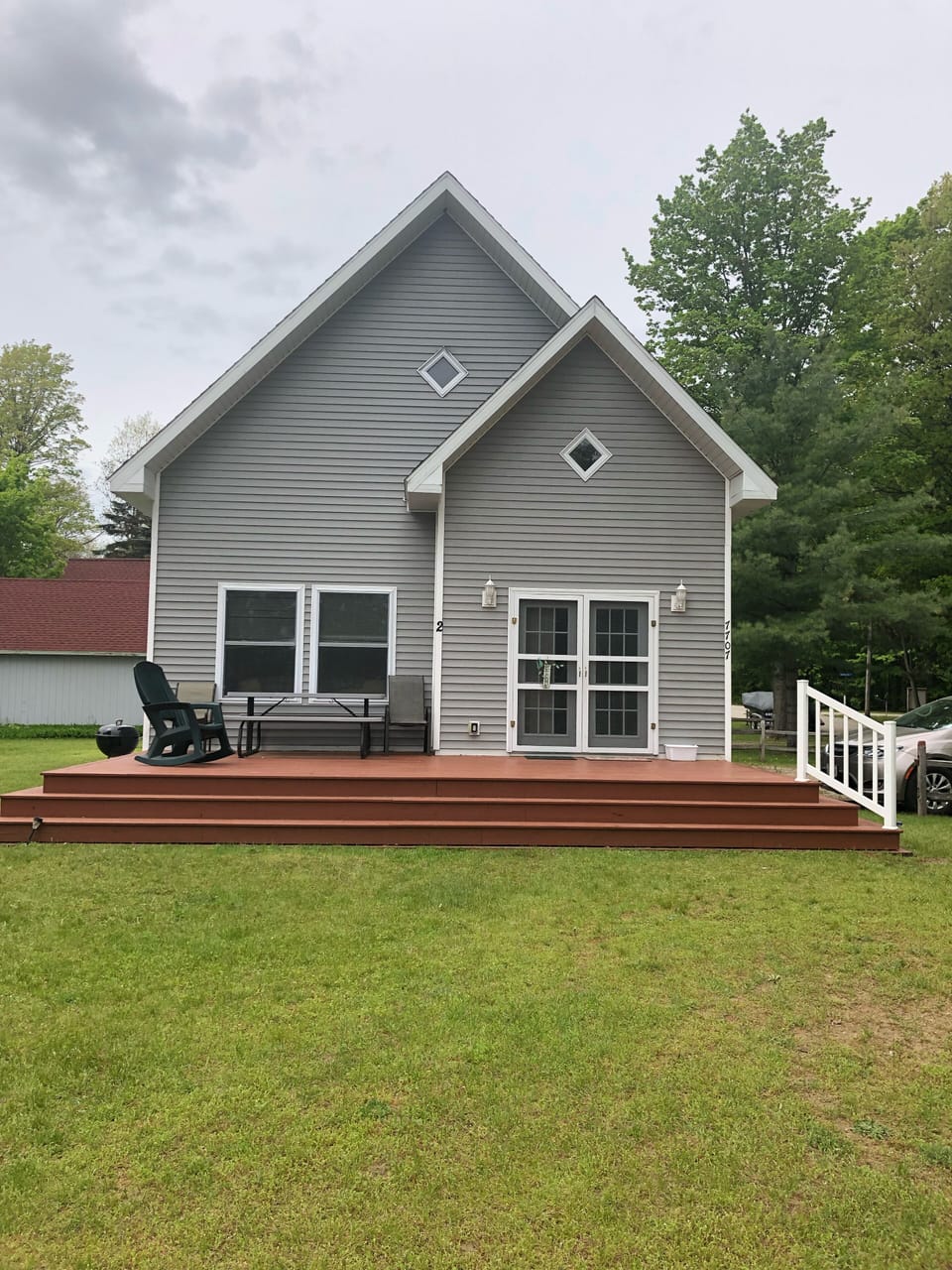 Front of cabin 