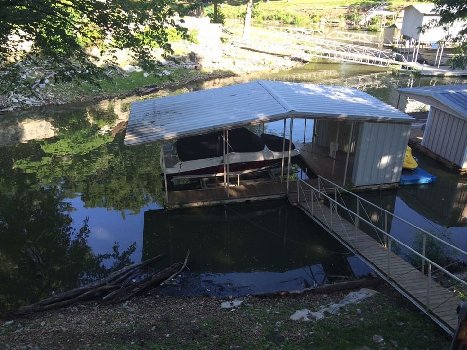 View of Boat Dock from Deck