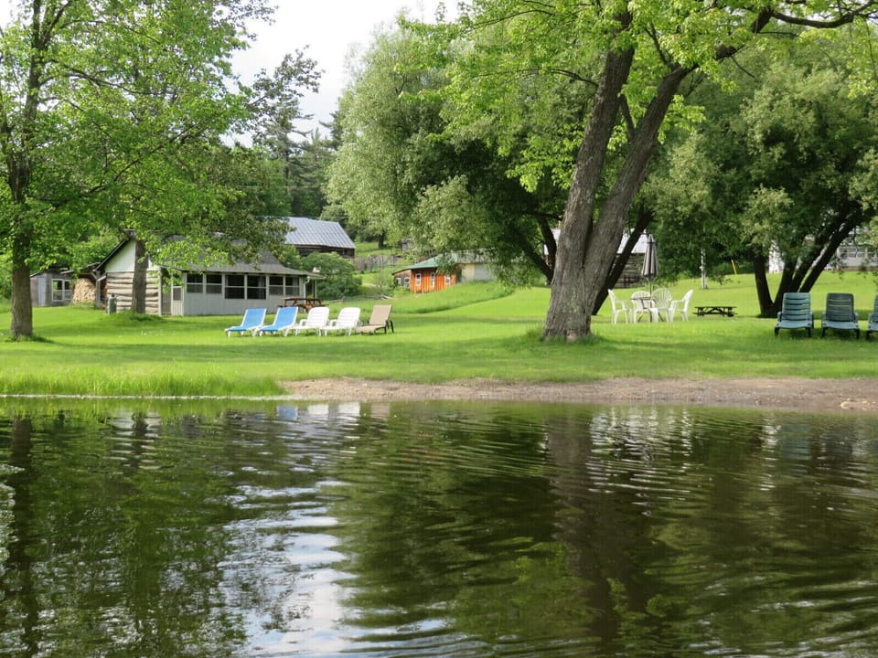 Lower cabin and beach