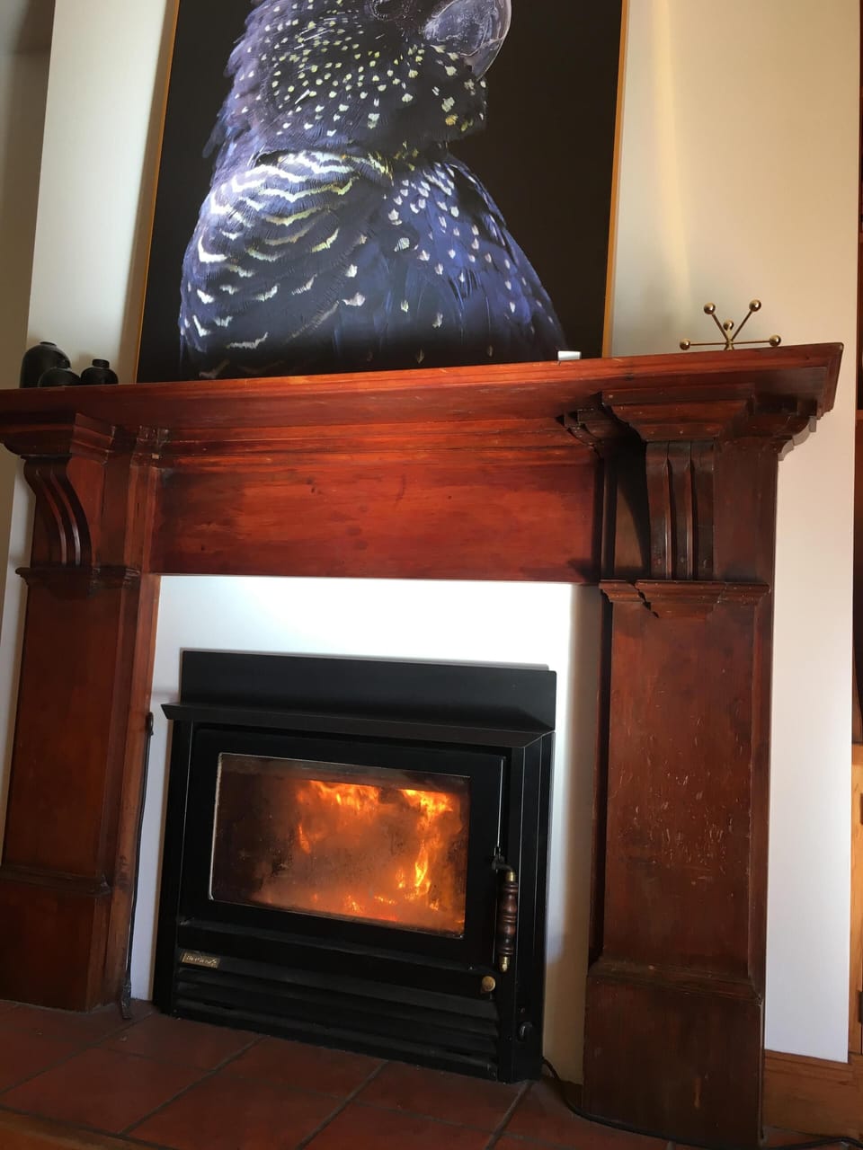Cosy wood fire for the winter months
