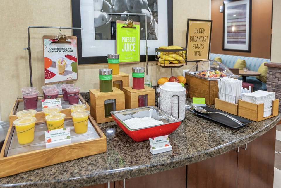 Free daily buffet breakfast