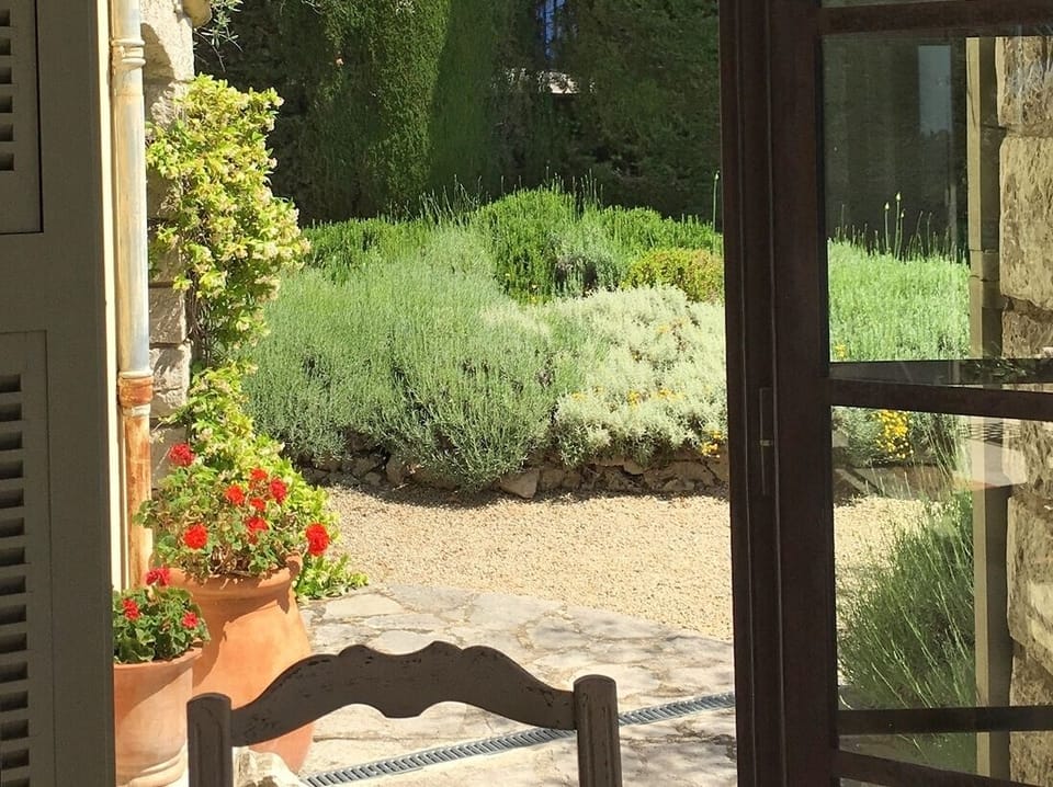 The house and garden are beautiful which ever way you look