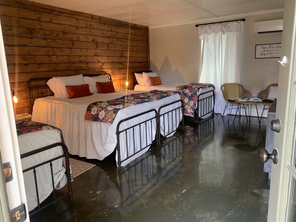 For an added fee, we can put 2 twin beds together and use king bedding!