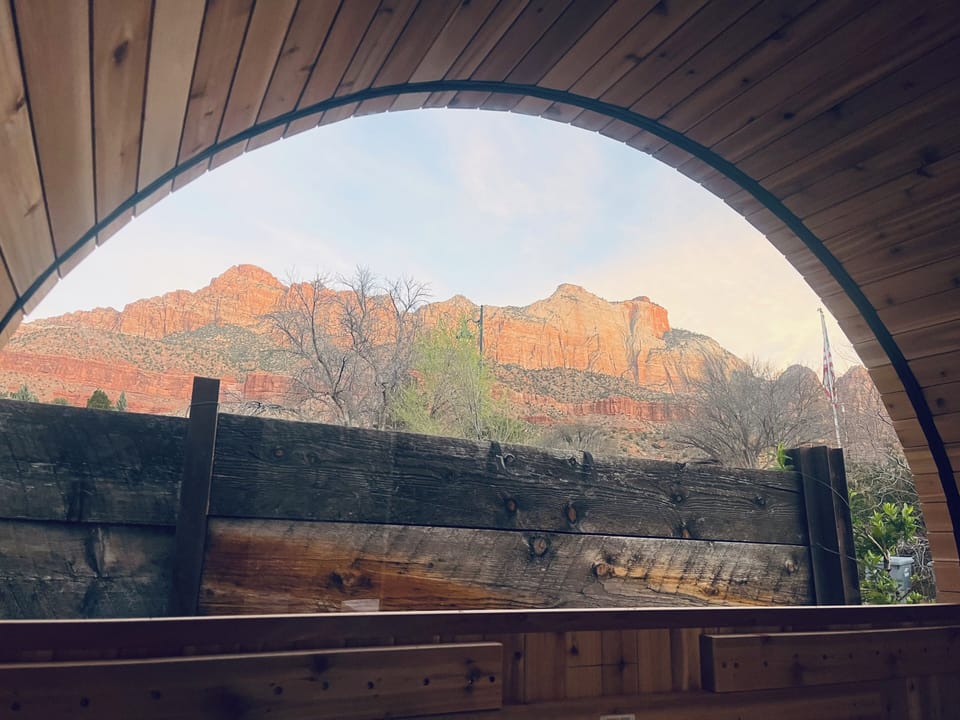 View window in sauna