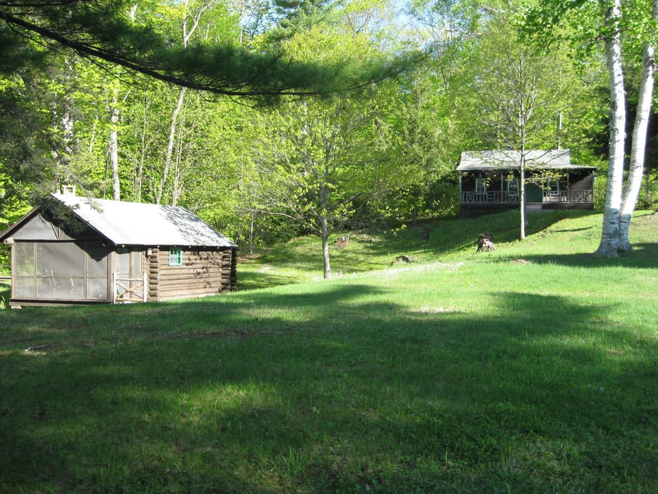 View of Metz Camp on knoll & Love Nest to the left.
