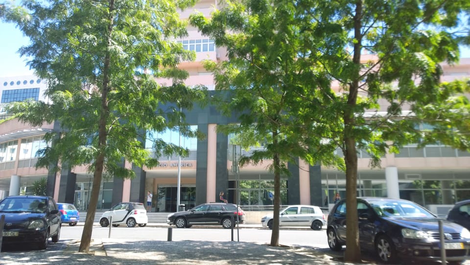 Condominium seen from outside.
