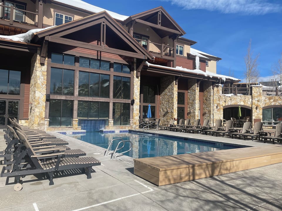 The second pool.  Pools are nicely heated.