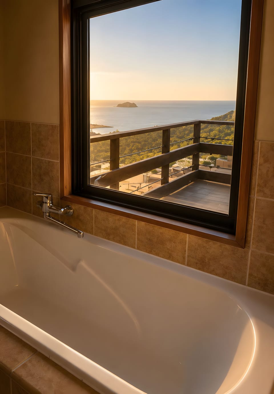Traditional Quadruple Room, Multiple Beds, Non Smoking, Ocean View | Bathroom | Shower, free toiletries, hair dryer, slippers