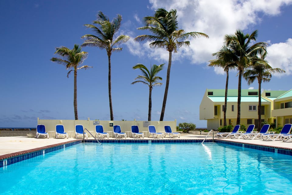 Crystal clear soft water pool