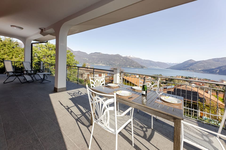 Lovely view of the lake from the terrace.