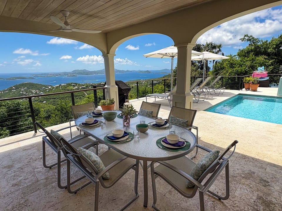 Your outside dining opens to the pool and sundeck.  You will enjoy breakfast, lunch, and dinner here