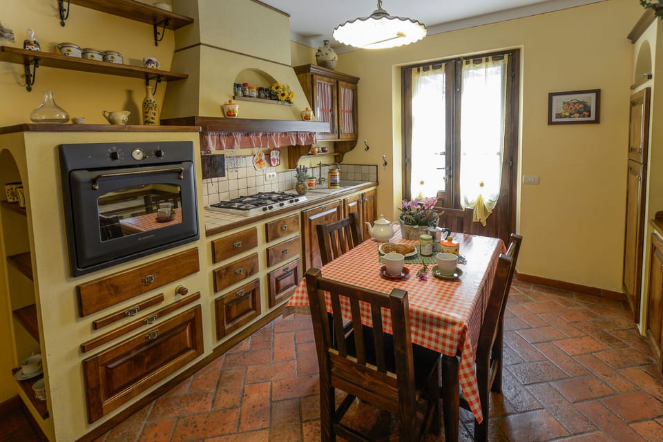 the kitchen