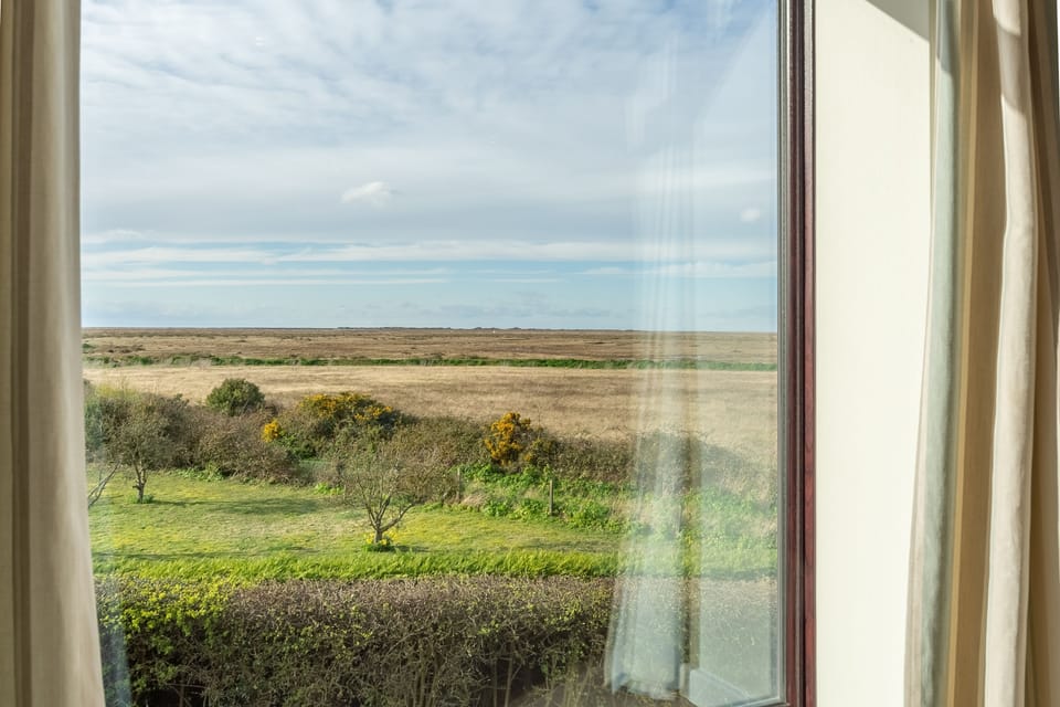 View across the saltmarshes