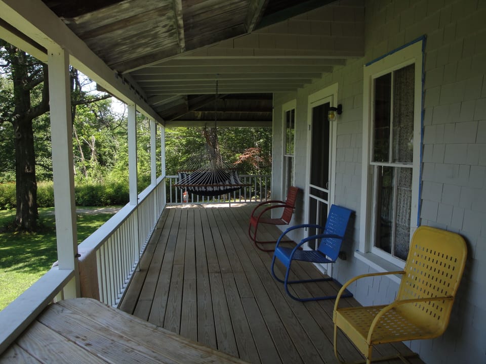 View of the front porch