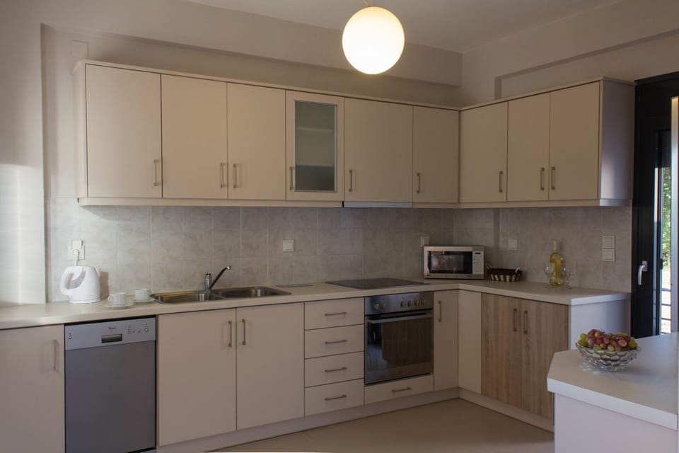 the kitchen