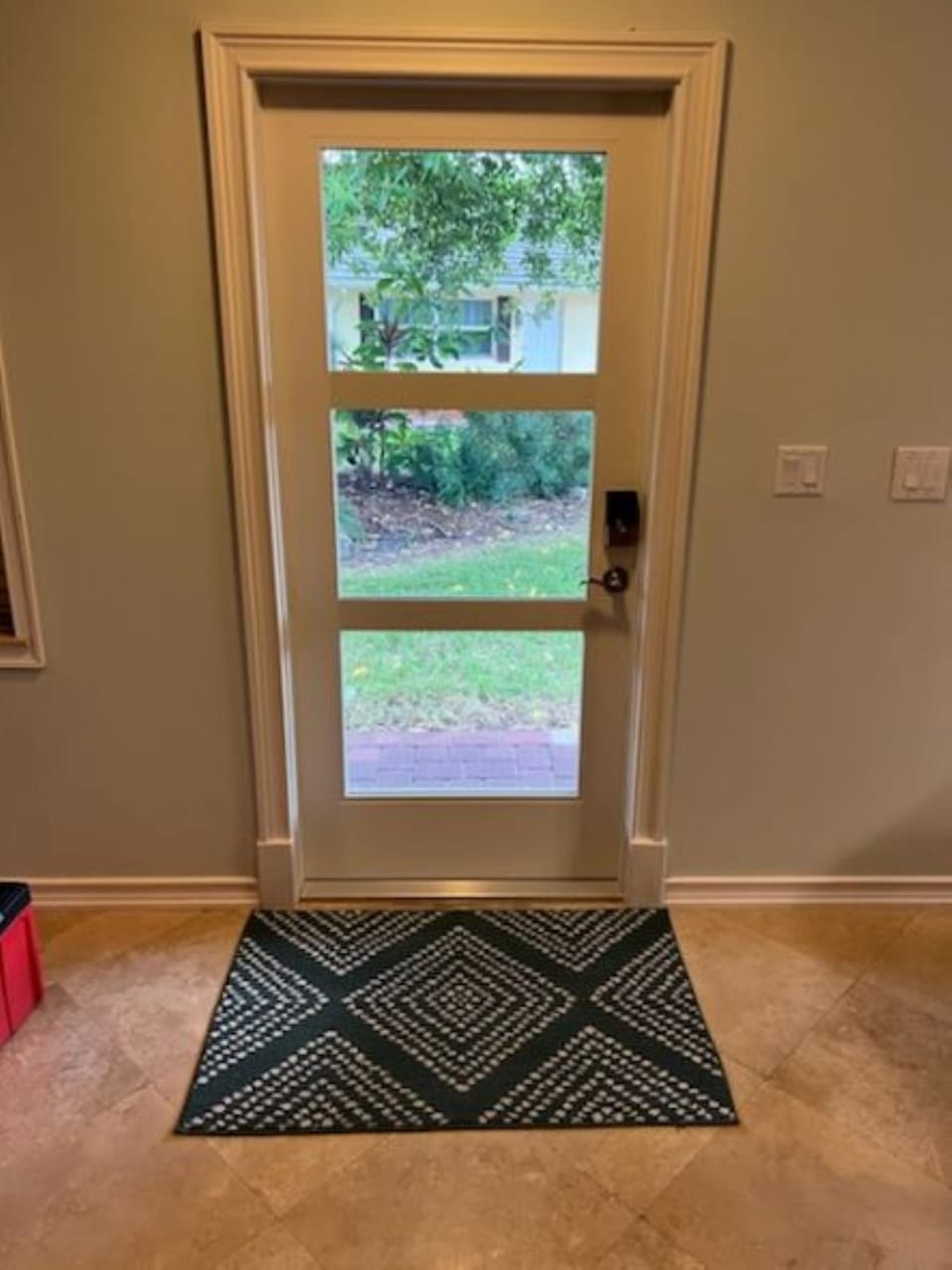 front door (from inside)