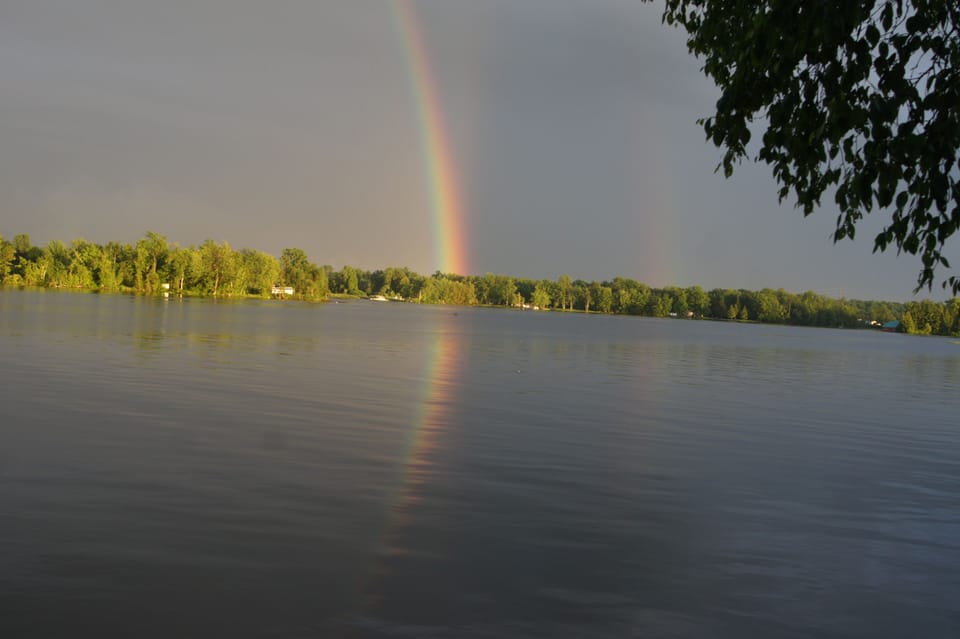 Sometimes you can catch a double or triple rainbow.