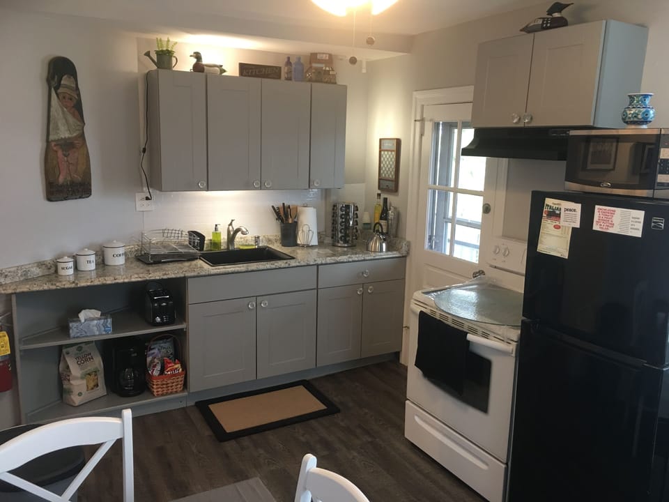 Newly renovated kitchen with new appliances 