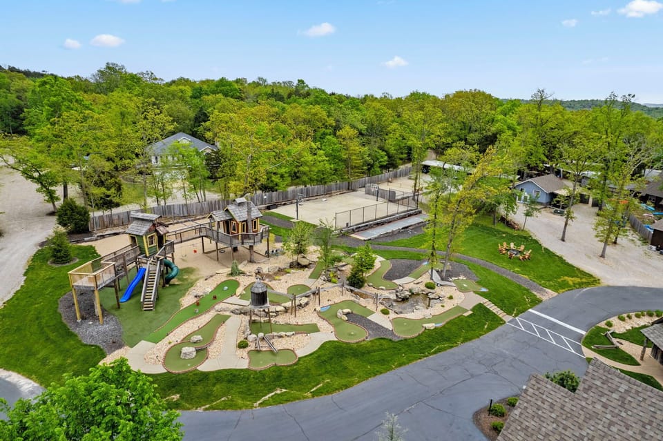 Mini golf and playground