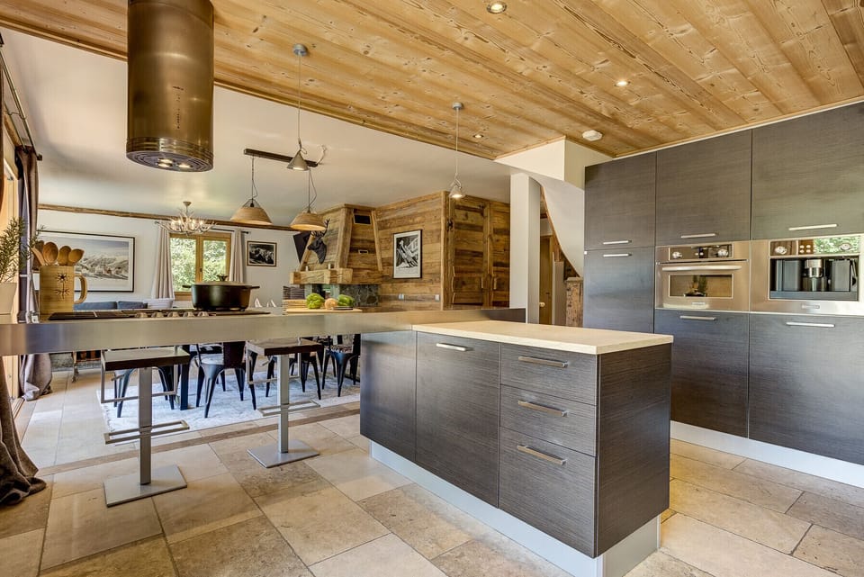 Built-in appliances including coffee machine