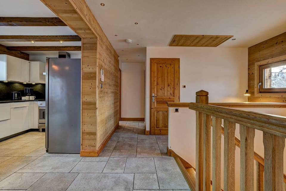 Open hallway leading to Bedrooms 1 & 2