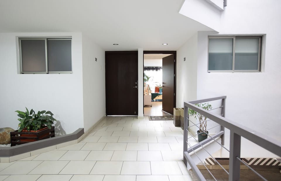 Front door of apartment