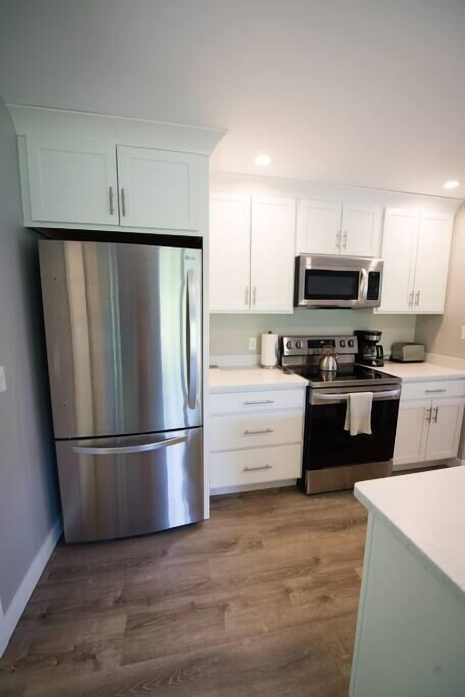 High end stainless steel appliances
