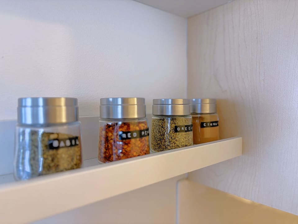 Fully-equipped kitchen for your use during your stay