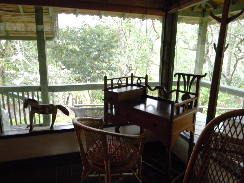 You could write a novel stiiting at this desk with this scenery 