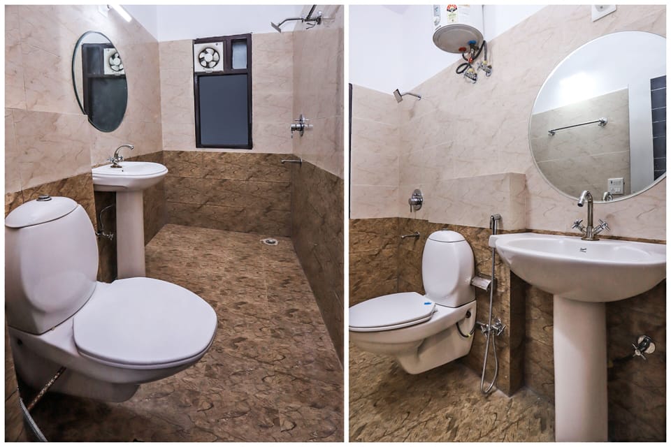 Shower, free toiletries, towels