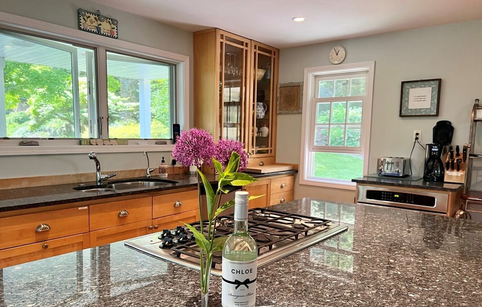 Kitchen Island With Lots Of Room For Gathering And Cooking 
