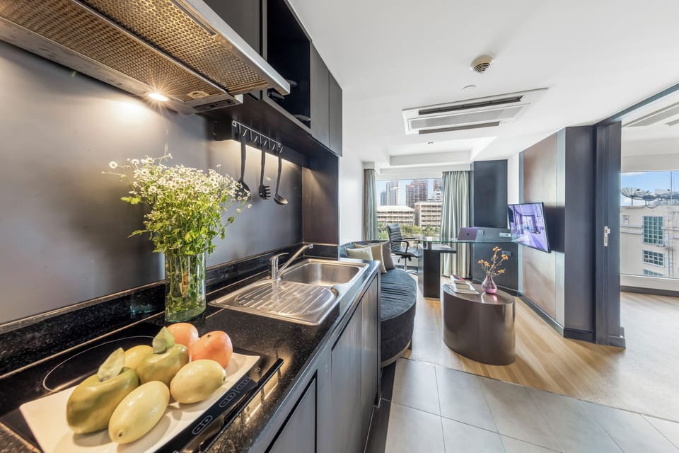 Grand Residence Suite | Private kitchen | Coffee/tea maker, electric kettle, eco-friendly cleaning products