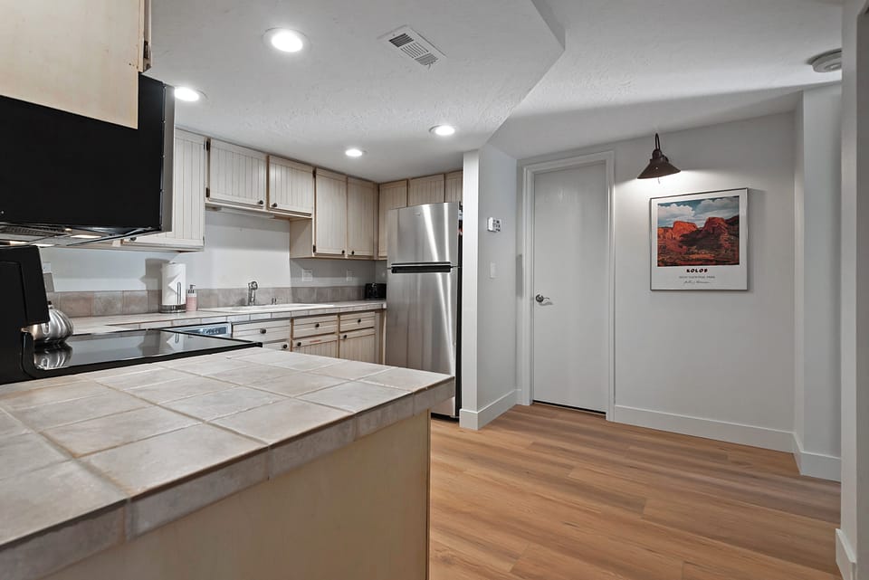Kitchen-fully stocked and equipped