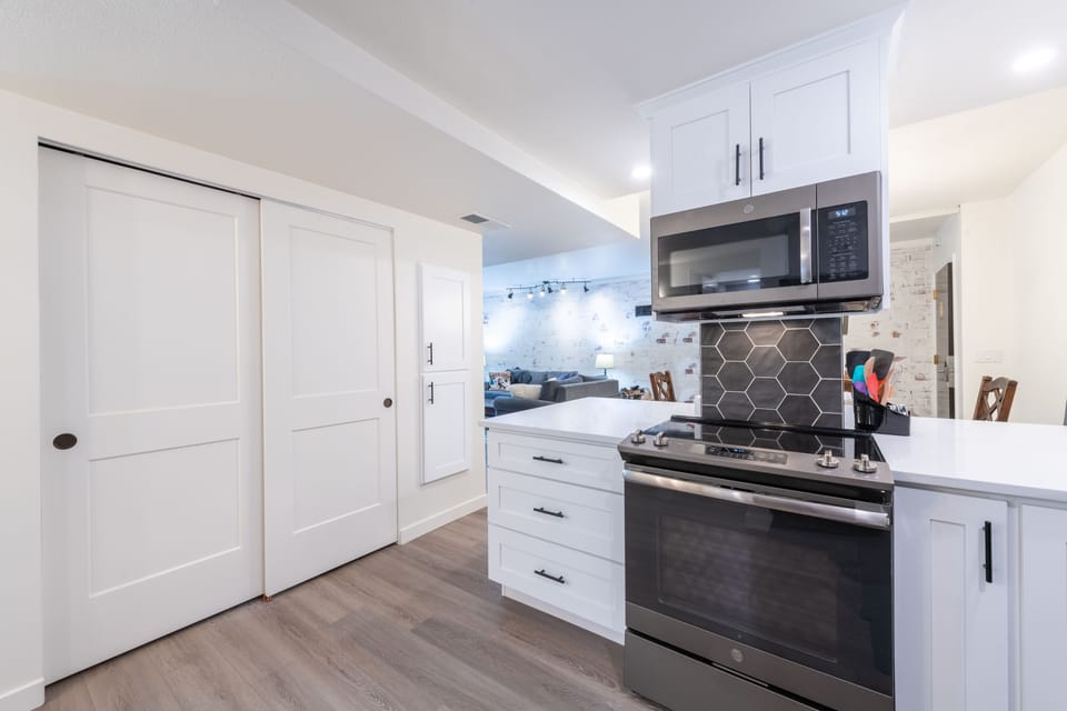 Kitchen - Hall closet and Pantry 
(lots of space)