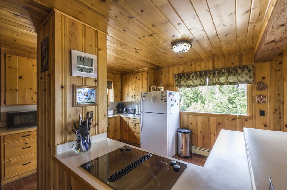 Looking into kitchen