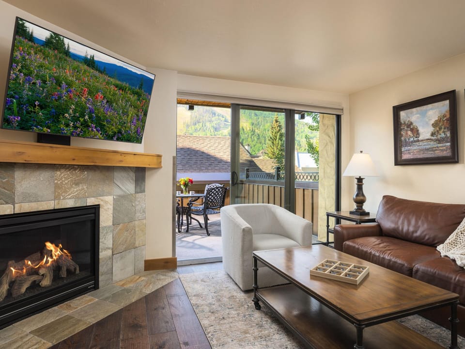 Living Room with Fireplace