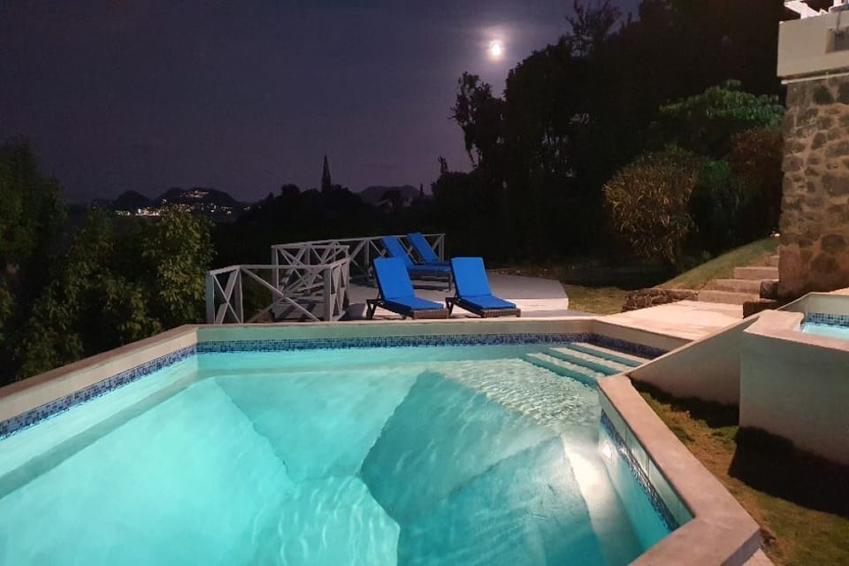 The moon coming  up in the East 