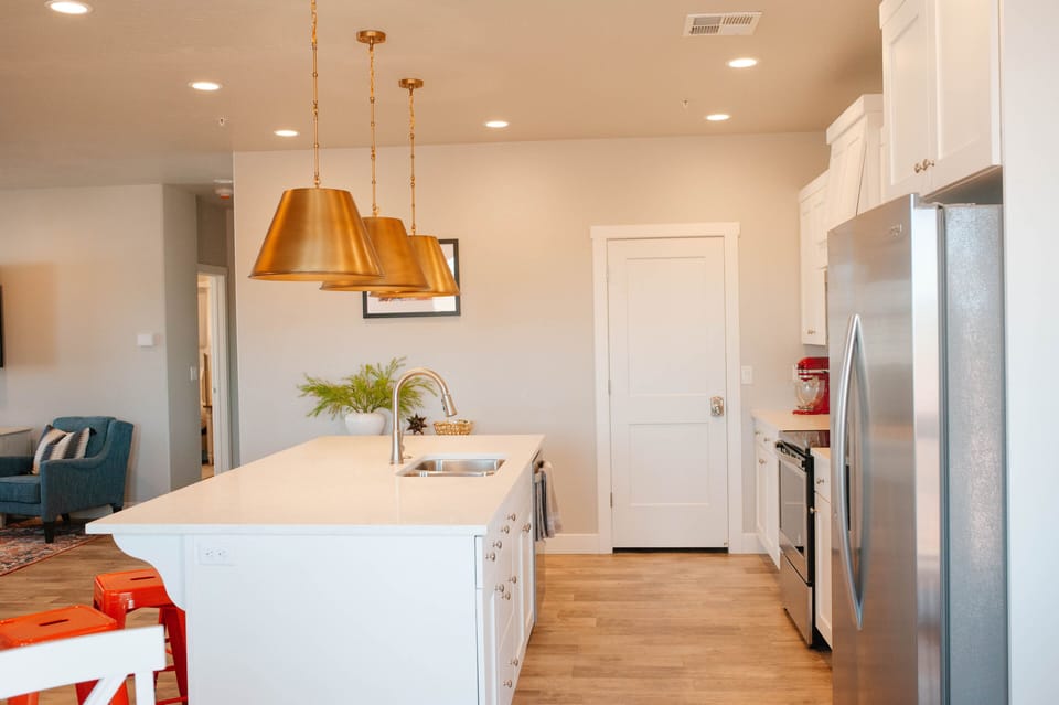 Colorful Dining and Kitchen Area