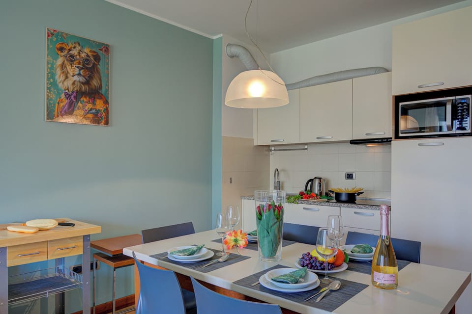 Kitchen and dining area